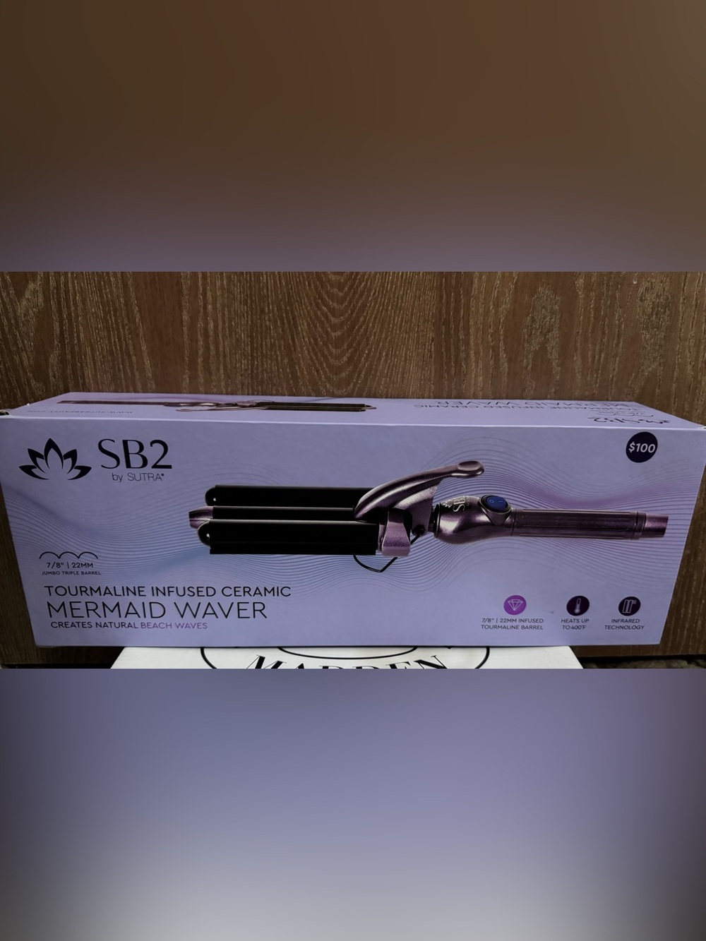 Purple Triple Barrel Ceramic Waver by